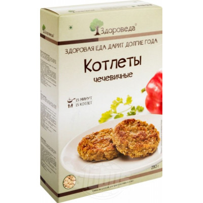 Котлеты Здороведа чечевичные, 280 г Котлеты Здороведа чечевичные, 280 г
