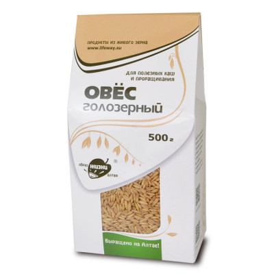 Овес голозерный 500г. Овес голозерный 500г.