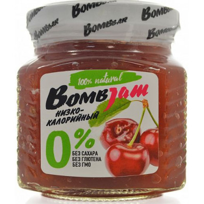 Джем низкокалорийный Вишня, BombJam, 250 г