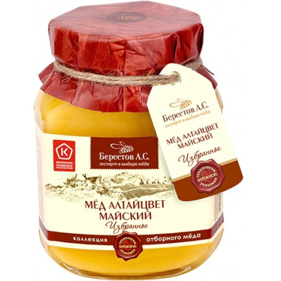 Мед "Майский", Берестов А.С., 500 г, ст/б Мед "Майский", Берестов А.С., 500 г, ст/б