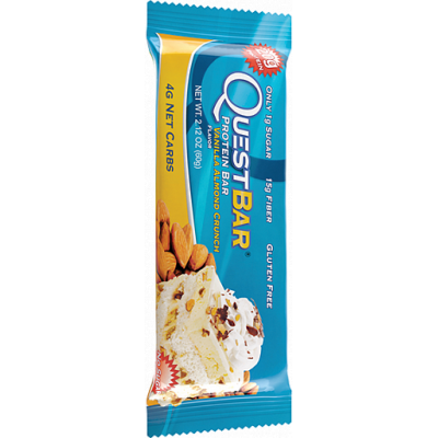 Протеиновый батончик Vanilla Almond Ваниль-Миндаль, Questbar, 60 г Протеиновый батончик Vanilla Almond Ваниль-Миндаль, Questbar, 60 г