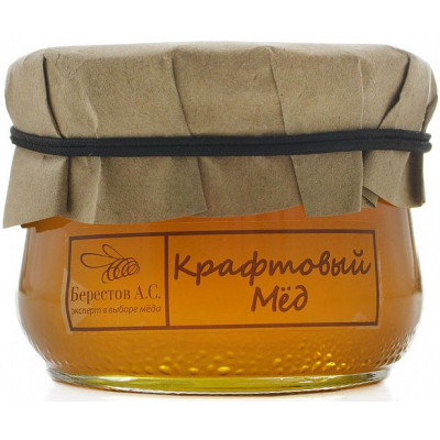 Мед Крафтовый Липовый "Башкирхан" , Берестов А.С., 260 г, ст/б Мед Крафтовый Липовый "Башкирхан" , Берестов А.С., 260 г, ст/б