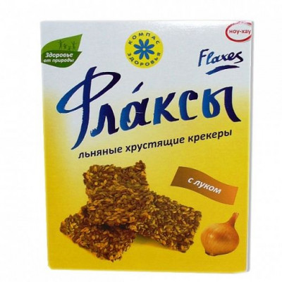 Флаксы с луком льняные, Компас Здоровья, 150 г