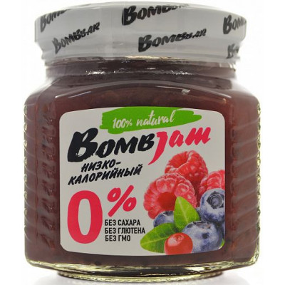 Джем низкокалорийный Лесная ягода, BombJam, 250 г