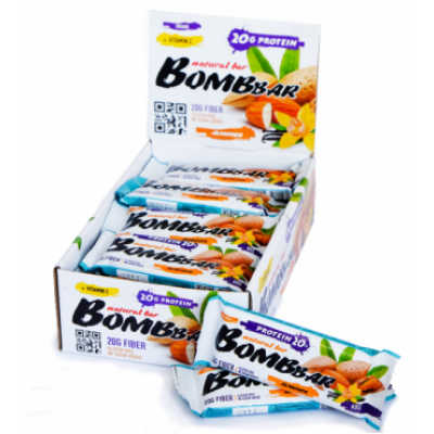 Протеиновый батончик Миндаль, Bombbar, 60 г Протеиновый батончик Миндаль, Bombbar, 60 г
