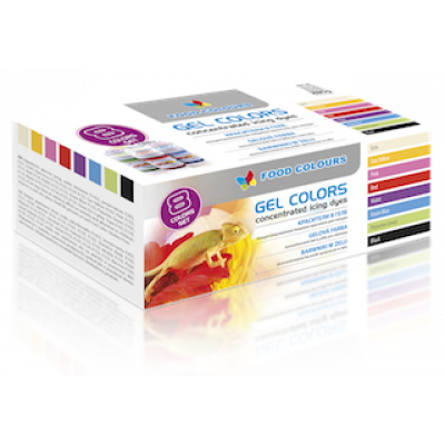 Набор гелевых красителей Food Colours 8 шт по 35 гр. Набор гелевых красителей Food Colours 8 шт по 35 гр.