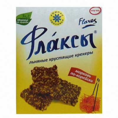 Флаксы с морковью по корейски льняные, Компас Здоровья, 150 г Флаксы с морковью по корейски льняные, Компас Здоровья, 150 г