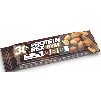 Батончик протеиновый Арахис GYM 30%, Proteinrex, 60 г Батончик протеиновый Арахис GYM 30%, Proteinrex, 60 г