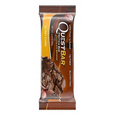 Протеиновый батончик Chocolate Brownie Шоколадный брауни, Questbar, 60 г Протеиновый батончик Chocolate Brownie Шоколадный брауни, Questbar, 60 г