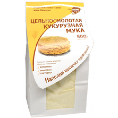 Мука кукурузная цельносмолотая, Образ жизни, 500 г
