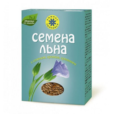 Семена льна с селеном, хромом, кремнием, Компас здоровья, 200 г
