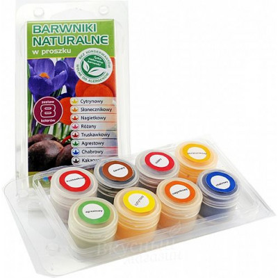 Набор красителей сухих натуральных Food Colours 8 шт по 4 гр