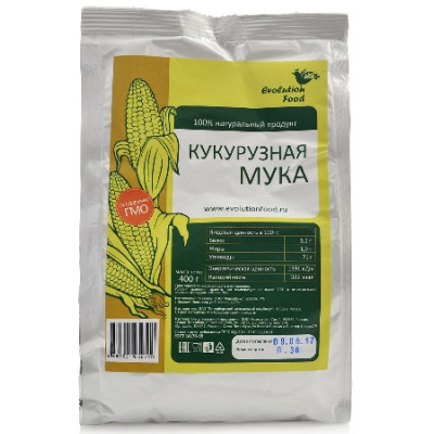 Мука кукурузная, Evolution Food, 400 г