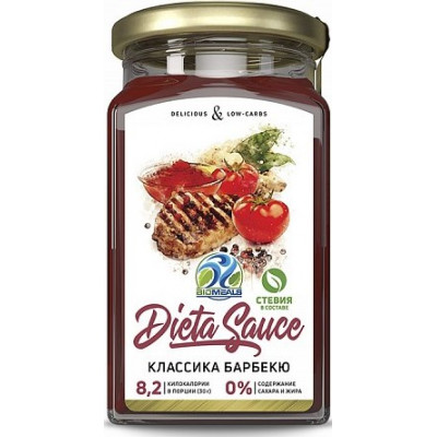 Соус Классика Барбекю, Dieta Sauce, 310 г Соус Классика Барбекю, Dieta Sauce, 310 г
