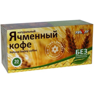Ячменный кофе натуральный, Тиавит, 20 шт. по 3 г Ячменный кофе натуральный, Тиавит, 20 шт. по 3 г