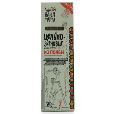 Макароны из полбы Спагетти, Умная мама, 350 г