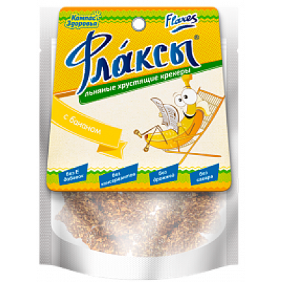 Флаксы с бананом, Компас Здоровья, 90 г
