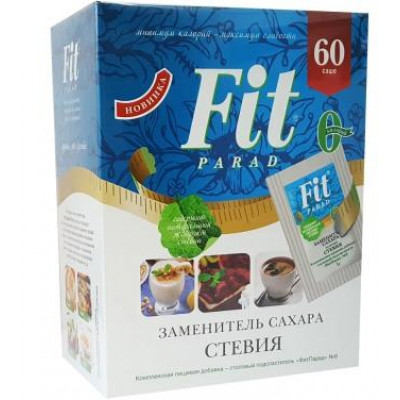 Саше 60 шт Заменитель сахара ФитПарад №8 Саше 60 шт Заменитель сахара ФитПарад №8
