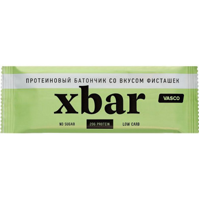 Протеиновый батончик Xbar Фисташковый, Васко, 60 г Протеиновый батончик Xbar Фисташковый, Васко, 60 г