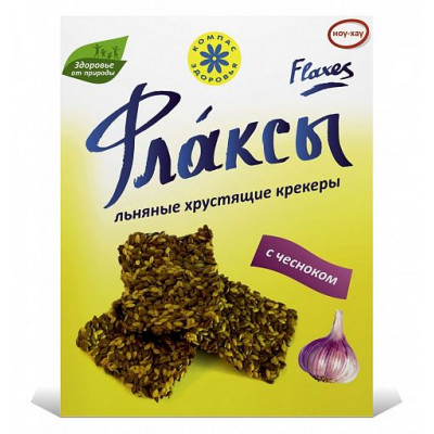 Флаксы с чесноком льняные, Компас Здоровья, 150 г