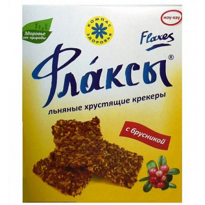 Флаксы с брусникой льняные, Компас Здоровья, 150 г