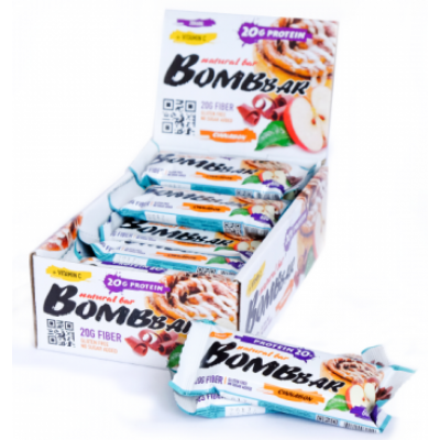 Протеиновый батончик Яблоко - Корица, Bombbar, 60 г Протеиновый батончик Яблоко - Корица, Bombbar, 60 г