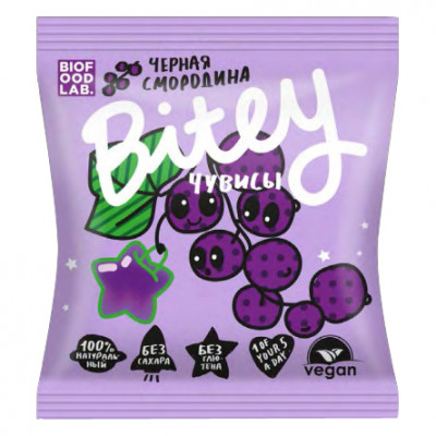 Чувис Bitey «Черная смородина», 20 г Чувис Bitey «Черная смородина», 20 г