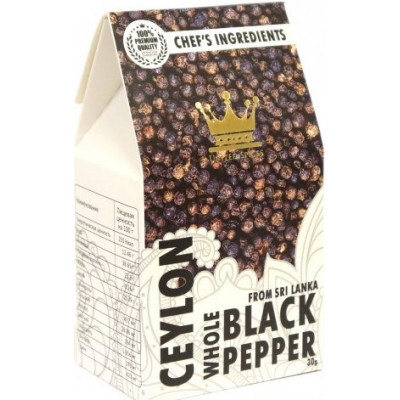 Черный перец горошком Premium Шри-Ланка, UnitedSpices, 30 г Черный перец горошком Premium Шри-Ланка, UnitedSpices, 30 г