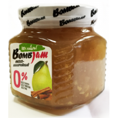 Джем низкокалорийный Груша-Корица, BombJam, 250 г Джем низкокалорийный Груша-Корица, BombJam, 250 г