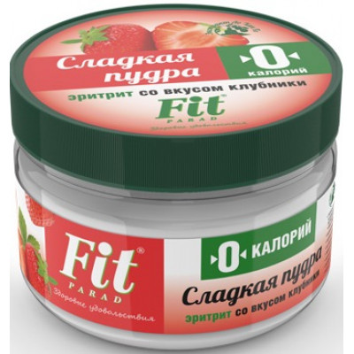 Сладкая пудра со вкусом Клубники "ФитПарад", Питэко, 160 г Сладкая пудра со вкусом Клубники "ФитПарад", Питэко, 160 г