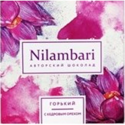 Шоколад Nilambari горький с кедровым орехом, Grenmania, 65 г Шоколад Nilambari горький с кедровым орехом, Grenmania, 65 г