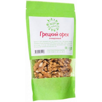 Орехи Грецкий орех, Всем на пользу, 180 г Орехи Грецкий орех, Всем на пользу, 180 г