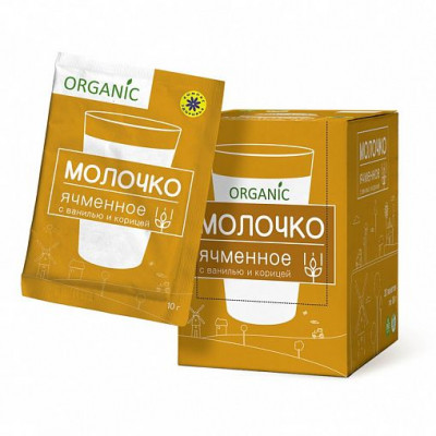 Молочко ячменное с ванилью и корицей, Компас Здоровья, 10 г Молочко ячменное с ванилью и корицей, Компас Здоровья, 10 г