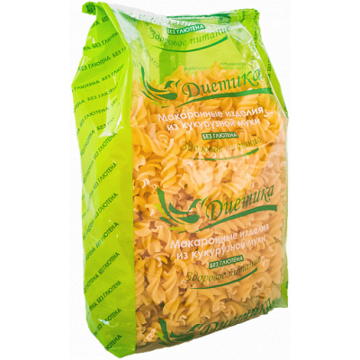 Кукурузные макароны Спираль, Диетика, 300 г Кукурузные макароны Спираль, Диетика, 300 г