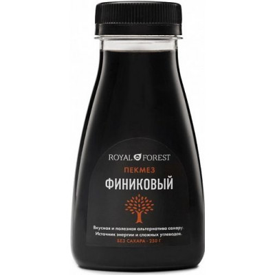 Сироп финиковый без сахара, Royal Forest, 250 г Сироп финиковый без сахара, Royal Forest, 250 г