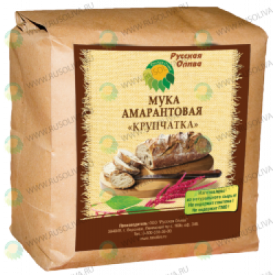Мука амарантовая "Крупчатка", Русская олива. Мука амарантовая "Крупчатка", Русская олива.