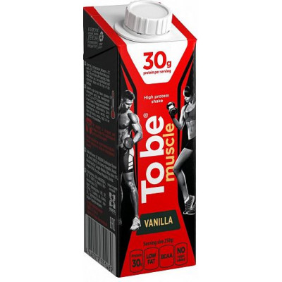 Протеиновый коктейль молочный "To Be Muscle" со вкусом Ванильного мороженого, To Be, 250 г