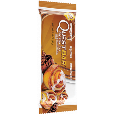 Протеиновый батончик Cinnamon Roll Булочка с корицей, Questbar, 60 г