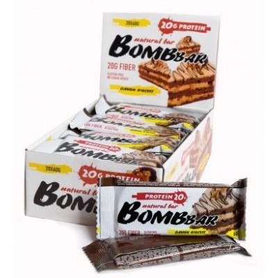Протеиновый батончик Датский Бисквит, Bombbar, 60 г Протеиновый батончик Датский Бисквит, Bombbar, 60 г