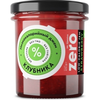 Джем низкокалорийный ZERO Клубника, 270 г