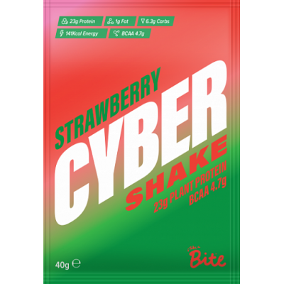 Шейк Клубника, Cyber Bite, 40 г Шейк Клубника, Cyber Bite, 40 г