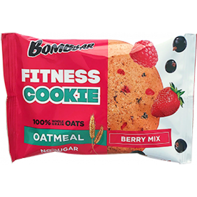 Овсяное fitness печенье "Ягодный микс", Bombbar, 40 г