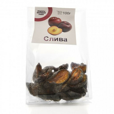 Слива сушеная дольки, Сибирская Клетчатка, 100 г Слива сушеная дольки, Сибирская Клетчатка, 100 г